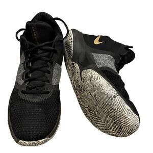 Nike Air Precision II Black, Gold Basketball Shoes – Mens 8.5 MSRP $140